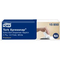 TORK Xpressnap Spender-Servietten, 213 x 165 mm, naturweiss