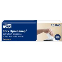 TORK Xpressnap Spender-Servietten, 213 x 165 mm, naturweiss
