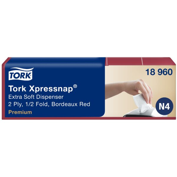 TORK Xpressnap Serviette, 213 x 165 mm, blanc