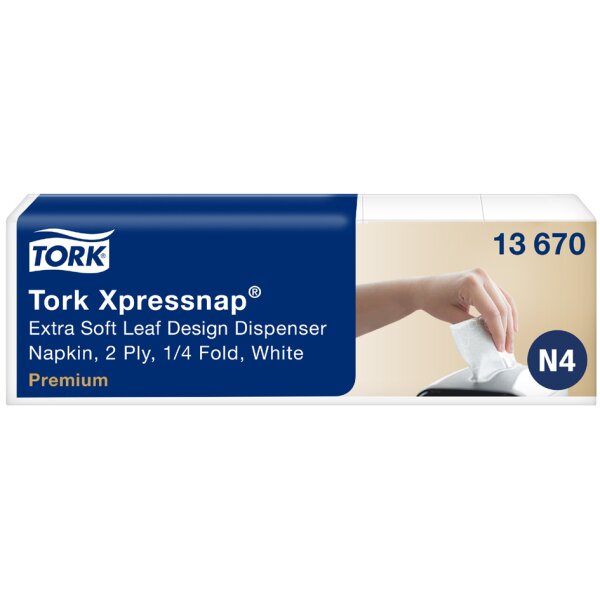 TORK Xpressnap Serviette, 213 x 330 mm, blanc