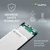 VARTA Powerbank "Energy", 10.000 mAh, weiss