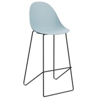 PAPERFLOW Chaise de bar VOID, set de 2, bleu/noir