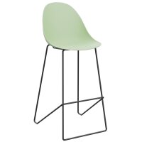 PAPERFLOW Chaise de bar VOID, set de 2, vert/noir