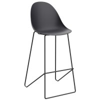 PAPERFLOW Chaise de bar VOID, set de 2, noir