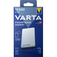 VARTA Powerbank "Energy", 15.000 mAh, weiss