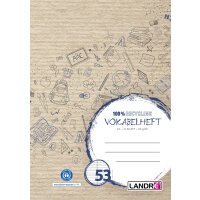 LANDRÉ Vokabelheft Recycling, DIN A5, 2-spaltig,...