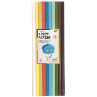 folia Rouleau de papier crêpon BASIC, 500 mm x 2 m,...