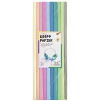 folia Krepppapier-Rollen BASIC, 500 mm x 2 m, sortiert
