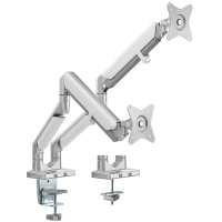 LogiLink Bras support pour deux écrans, aluminium,...