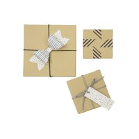 folia Boîtes en carton NATUR, carré,...