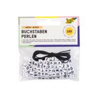 FOLIA Perles de lettres 33903 weiss 100 pièces