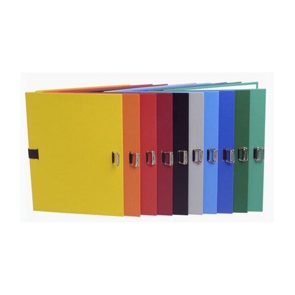 EXACOMPTA Chemise à dos extensible, A4, carton, noir