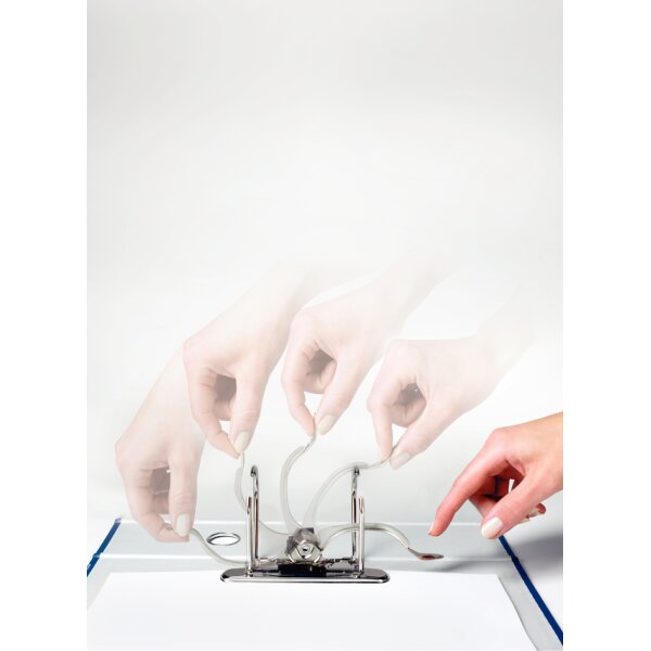 LEITZ Plastikordner Cosy Soft-Touch, DIN A4, 80 mm, grau