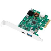 LogiLink USB 3.2 PCI-Express Karte, 2 Port, 10 GBit Sek.