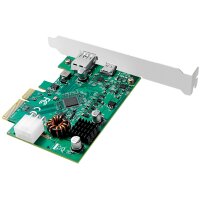 LogiLink USB 3.2 PCI-Express Karte, 2 Port, 10 GBit Sek.