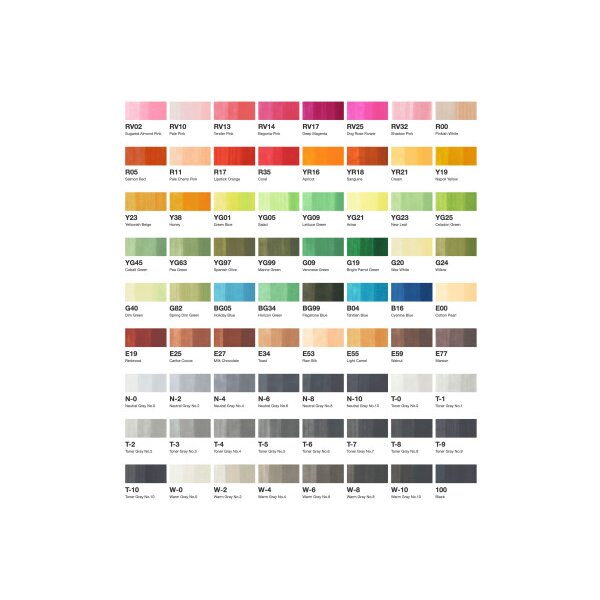 COPIC Marker Sketch 21075162 Set C, 72 pcs.