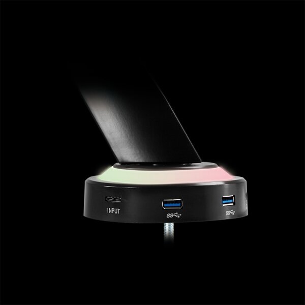 LogiLink Gaming Monitorarm, Armlänge: 480 mm, schwarz