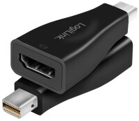 LogiLink 4k Mini DisplayPort - HDMI Adapter, schwarz