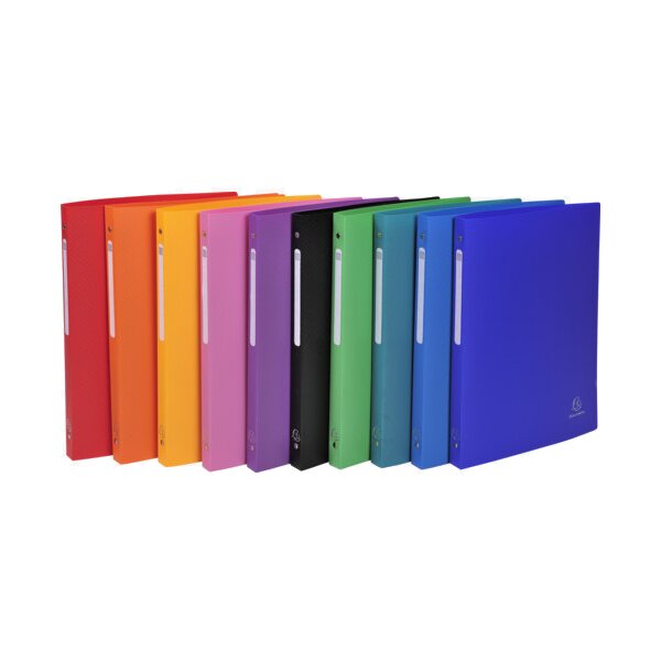 EXACOMPTA Ringbuch, PP, 4-Ring-Mechanik, DIN A4, rot