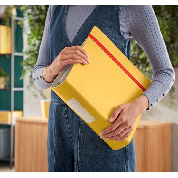LEITZ Ordner Active Cosy, 180 Grad, DIN A4, 82 mm, gelb