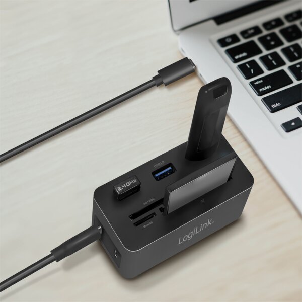 LogiLink Mini station daccueil USB 3.2 (Gen 1), 10 ports