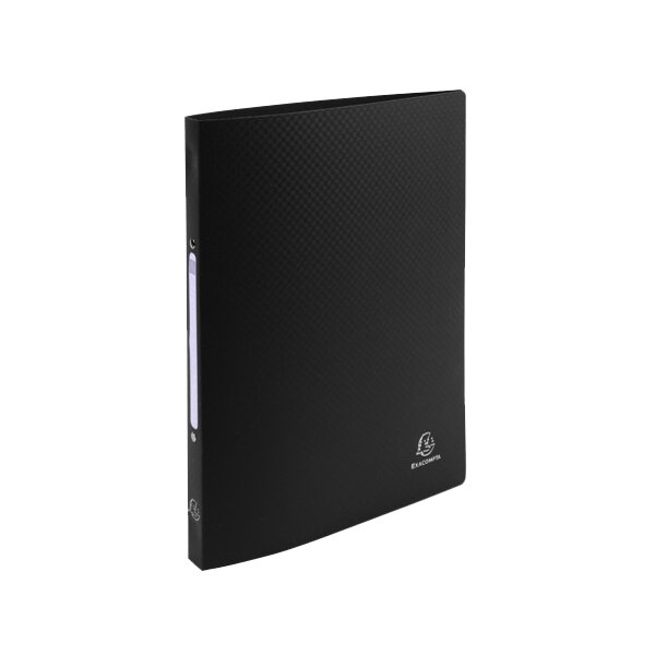 EXACOMPTA Classeur souple, PP, 2 anneaux, A4, noir