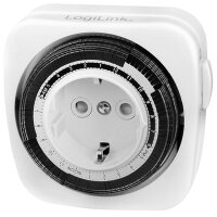 LogiLink Mechanische Zeitschaltuhr für Innenbereich, weiss