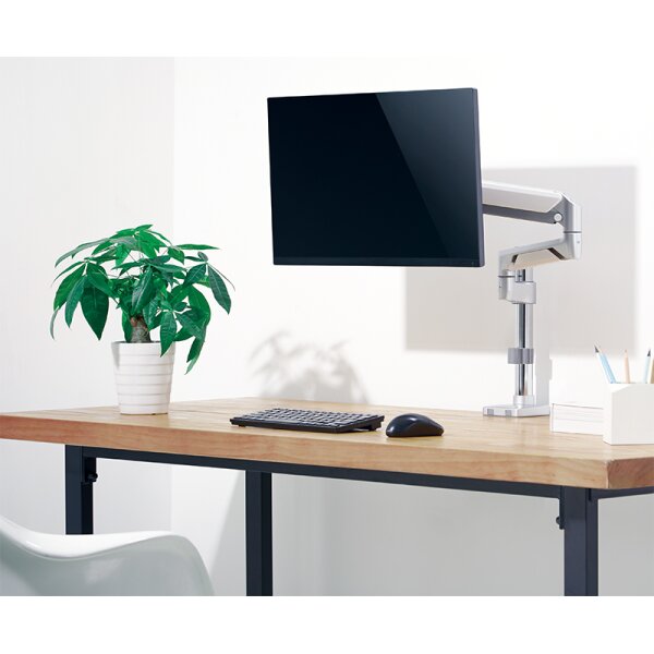 LogiLink Monitorarm, Arml&auml;nge: 553 mm, silber