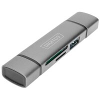 DIGITUS Hub à double lecteur de carte USB-C /...