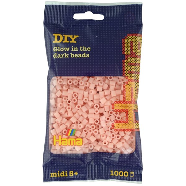 Hama Perles à repasser midi, sachet, vert fluorescent