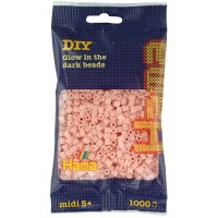 Hama Perles à repasser midi, sachet, vert fluorescent