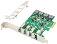 DIGITUS Carte add-on USB 3.0 PCI Express, 4 ports