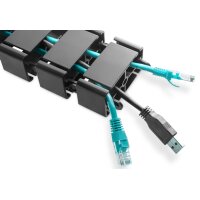 DIGITUS Kabelmanagement Kabelschlange, Farbe: schwarz