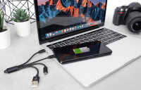 DIGITUS Câble de charge 3-en-1, USB A-Lightning +...