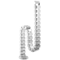 DIGITUS Kabelmanagement Kabelschlange, Farbe: silber