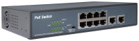 DIGITUS Switch PoE Fast Ethernet, 8 ports + 2 ports Uplink