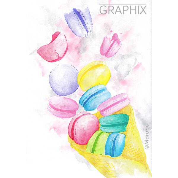 Marabu Feutre aquarellable Pen Graphix ICE ICE BABY, étui