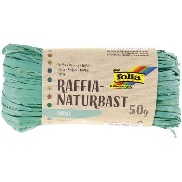 folia Raphia naturel, 50 g, menthe