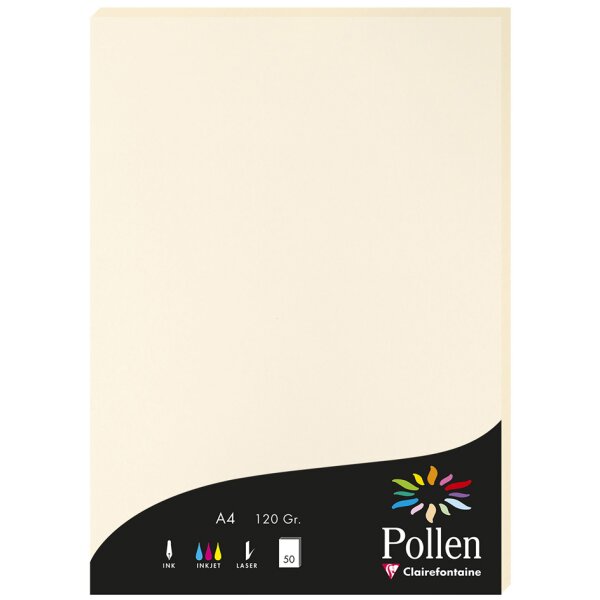 Pollen by Clairefontaine Papier DIN A4, perlmutt-weiss