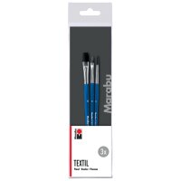 Marabu Set de pinceaux Textil, 3 pièces