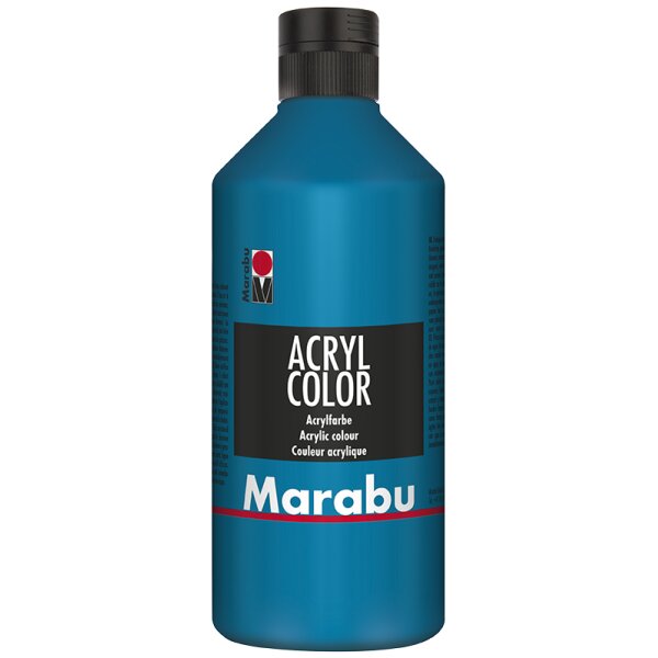 Marabu Acrylfarbe Acryl Color, 500 ml, cyan 056