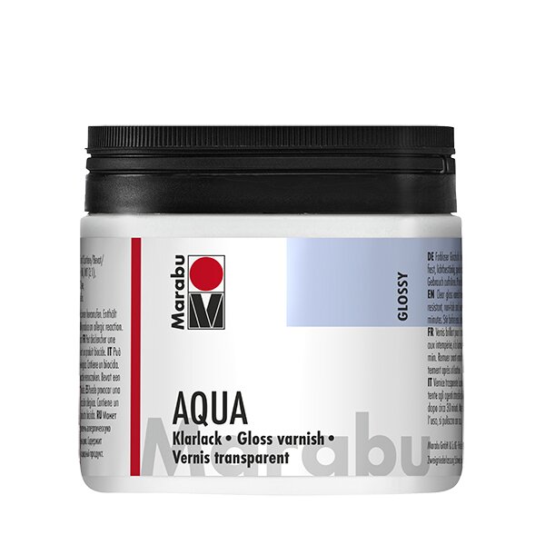 Marabu Acryllack Klarlack AQUA, transparent-glänzend, 500 ml