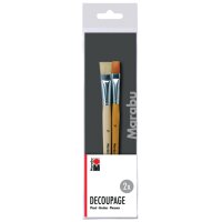 Marabu Set de pinceaux Decoupage (technique des serviettes)