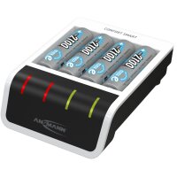 ANSMANN Schnell-Ladegerät Comfort Smart inkl. 4 Akkus