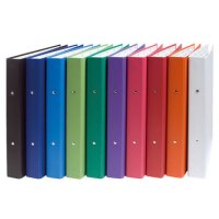 EXACOMPTA Classeur rembordé PP, A4, 2 anneaux, bleu