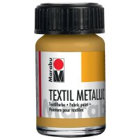 Marabu Peinture pour tissu Textil Metallic, 15 ml, or