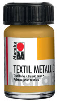 Marabu Peinture pour tissu Textil Metallic, 15 ml, argent