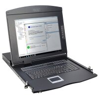 DIGITUS 19 Modulare Konsole mit KVM-Switch, 1-Port