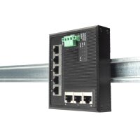 DIGITUS Commutateur industriel plat Gigabit, 8 ports, IP40