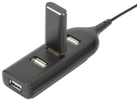DIGITUS USB 2.0 Hub, 4-Port, Kabellänge: 300 mm,...